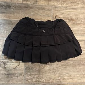 Lululemon Black Ruffle Tennis Skort